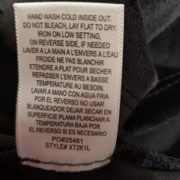 Bobeau Women Plus Soft Velour Embroidered 1X 2X Boho tunic Black Flowy Stretch - Picture 6 of 6